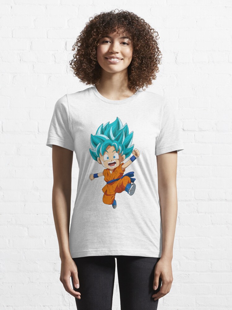 Dragon Ball Z Super Saiyan Mini Blue Goku T Shirt By Nawfelben Redbubble - roblox dragon ball image id