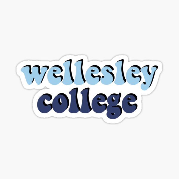 Wellesley College Retro Sticker