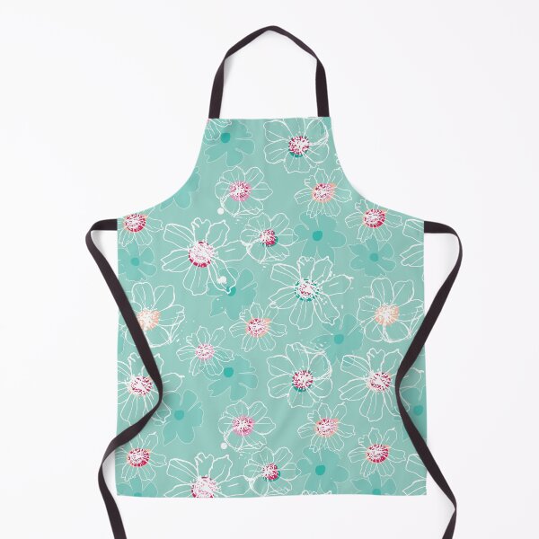 Item preview, Hand drawn White Cosmos flowers designed and sold by Sarah Hearfield.