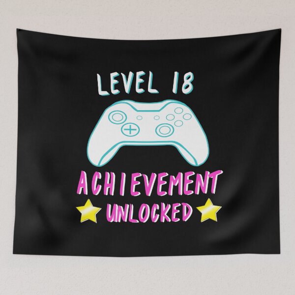 Item preview, Level 18 Birthday Achievement Unlocked Video Gamer designed and sold by NicholiCosplay.