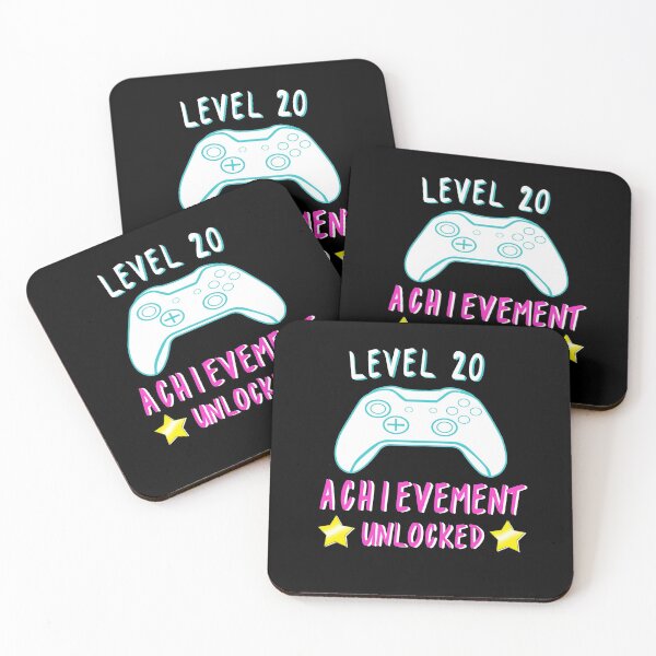 Item preview, Level 20 Birthday Achievement Unlocked Video Gamer designed and sold by NicholiCosplay.