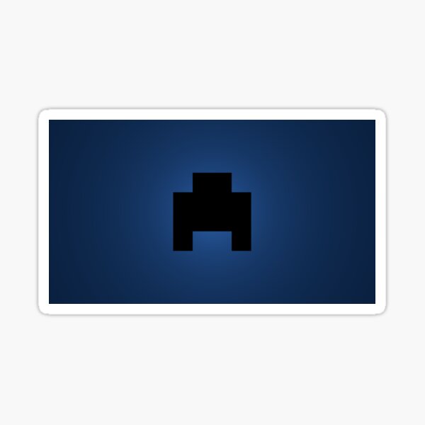 Minecraft Creeper Stickers Redbubble - blue creeper face roblox