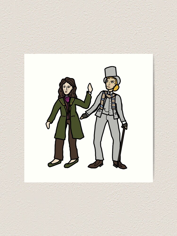 Miss Holmes and the Doctor: Victorian Rule 63 Art Print for Sale by  LochNestFarm