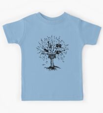Melody Tree - Dark Silhouette Kids Tee