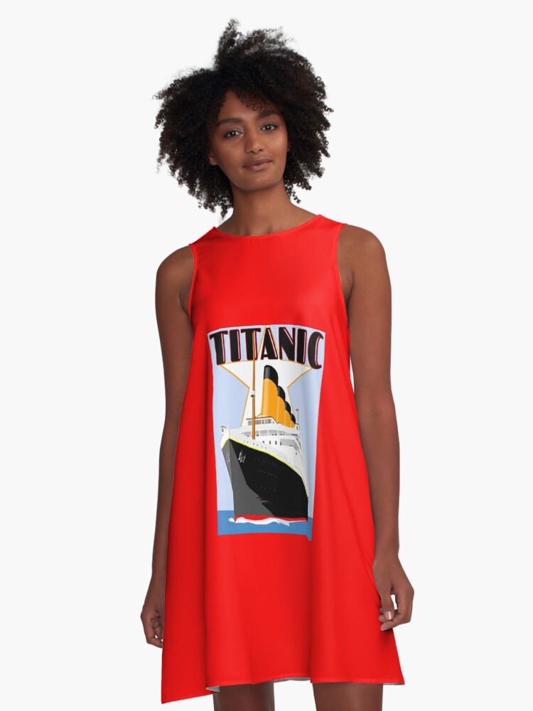 titanic red dress