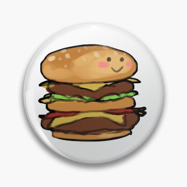 Item preview, Happy Burger Cute Kawaii designed and sold by derlaine.