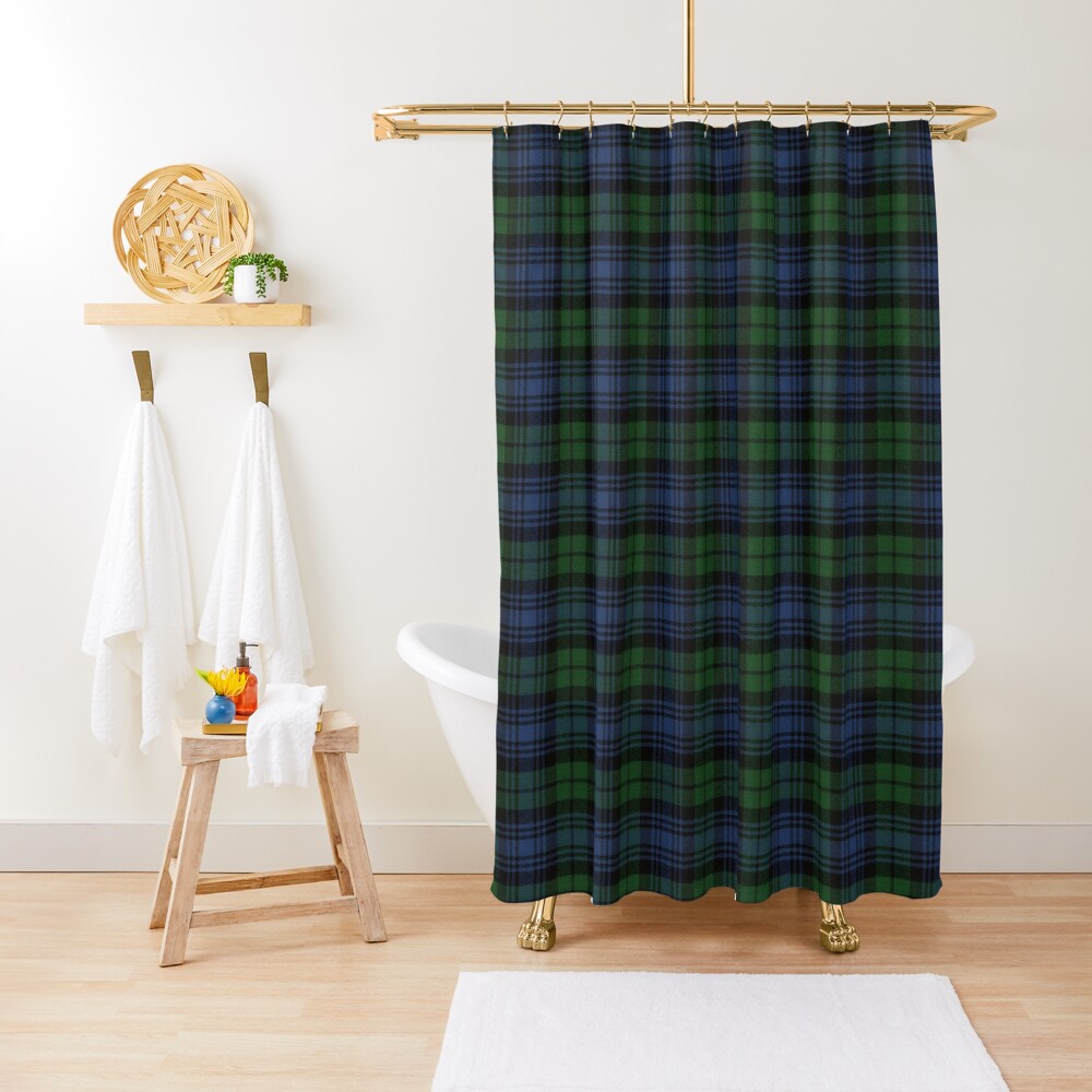 Black Watch Ancient Original Scottish Tartan Shower Curtain