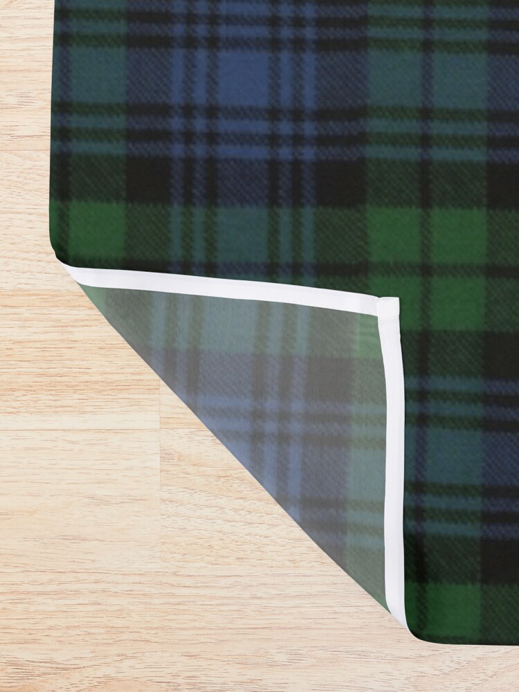 Alternate view of Black Watch Ancient Original Scottish Tartan Shower Curtain