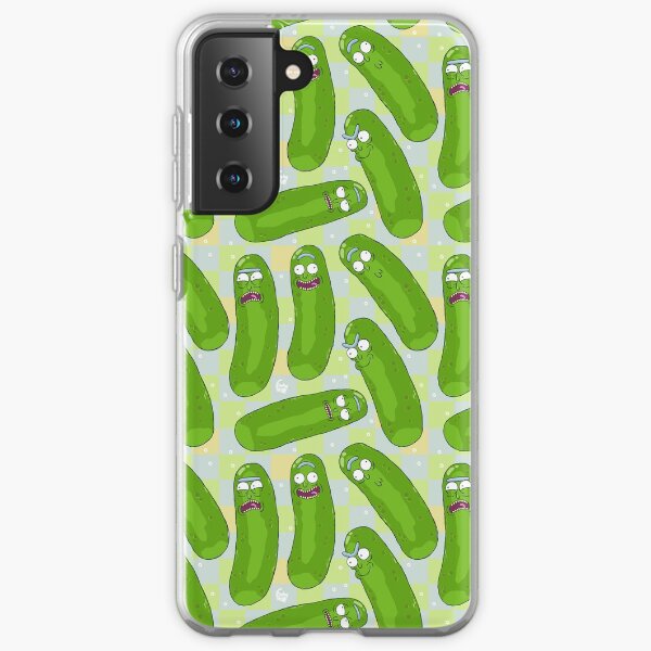 Pickle Rick Pattern 2 Samsung Galaxy Flexible Hülle