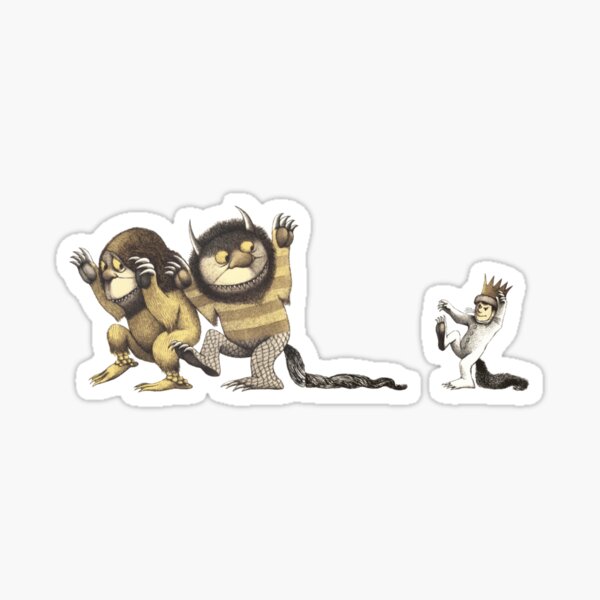 Where The Wild Things Are and Funny MAX Cartoon Sticker
