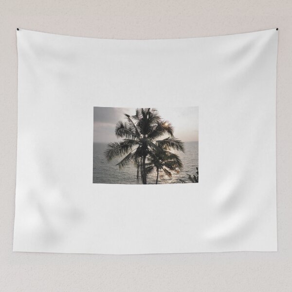 Item preview, Palm trees by the beach with beautiful setting sun in the background designed and sold by Aishwarya  Singh.