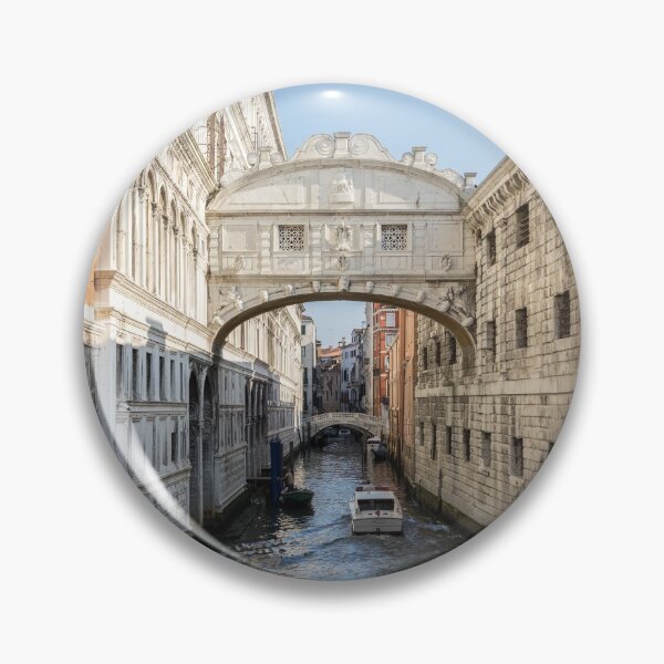 Item preview, Classic Venetian - a Water Taxi Boat Under the Bridge of Sighs designed and sold by Georgia Mizuleva.