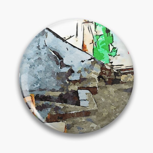 Item preview, Tortora glimpse with chair and Italian flag painted on the wall of building designed and sold by Giuseppe Cocco.
