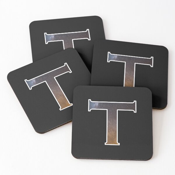 Item preview, Alphabet and galaxy design, letter T designed and sold by funnytshirtco.