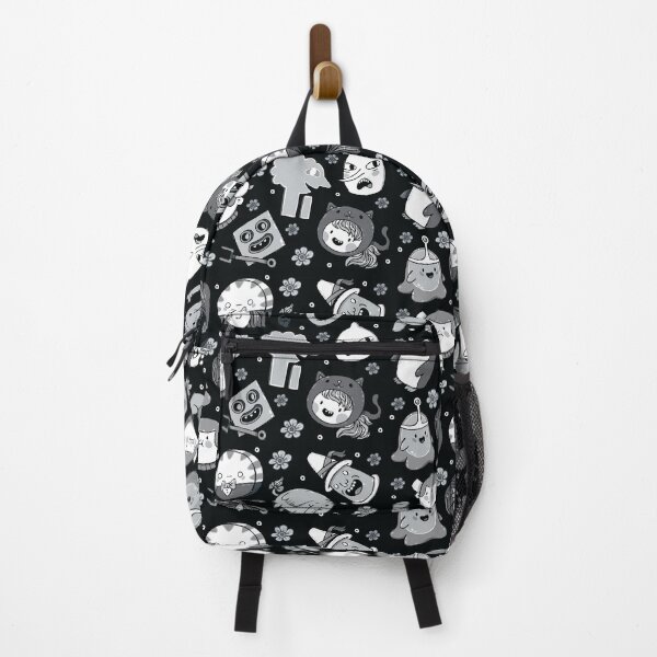 Adventure Time Friends 2 Black and White Greyscale Backpack