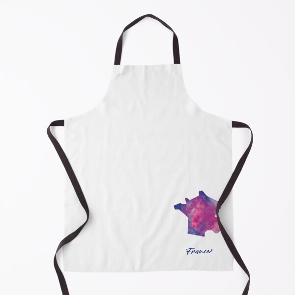 Item preview, France Map in Watercolor (Purple, Blue and Pink) designed and sold by Geometricshow.