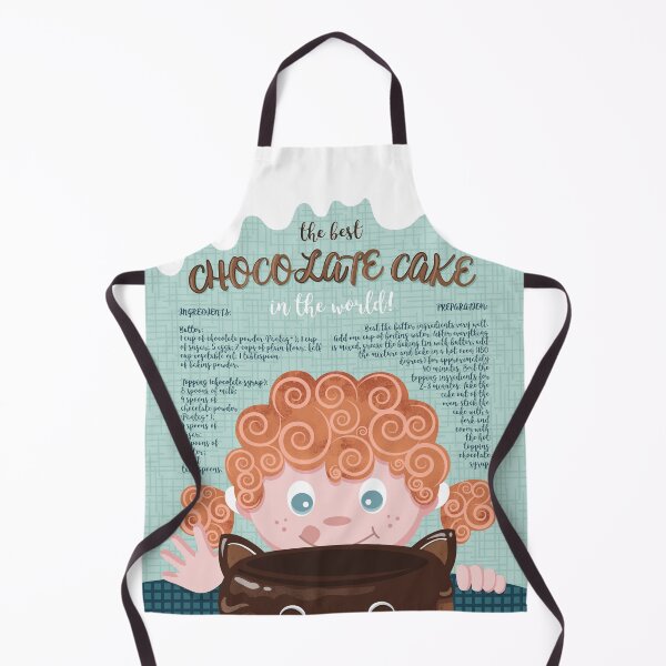 Item preview, The best chocolate cake recipe // orange hair sweet little girl designed and sold by SelmaCardoso.