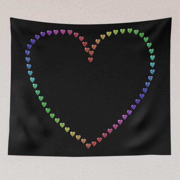 Item preview, Rainbow of Hearts Silhouette designed and sold by Deborah Camp.