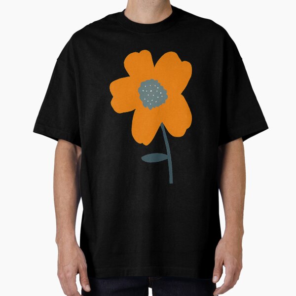 Item preview, minimalist Orange flower, digital art designed and sold by Florcitasart.