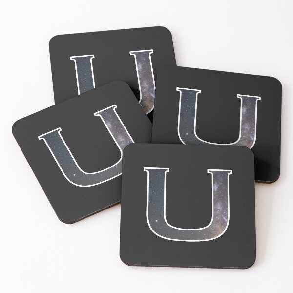 Item preview, Alphabet and galaxy design, letter U designed and sold by funnytshirtco.