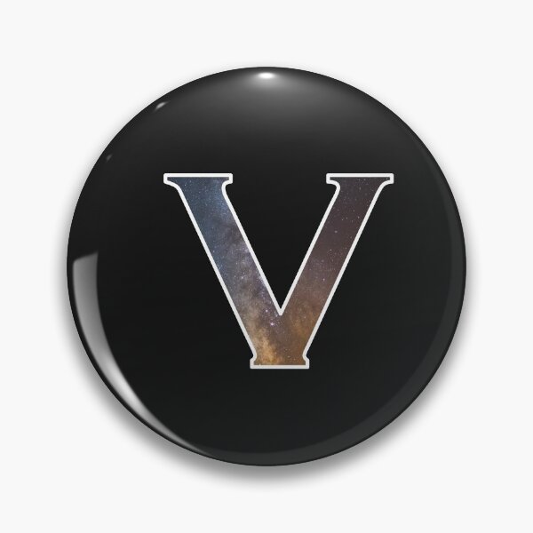 Item preview, Alphabet and galaxy design, letter V designed and sold by funnytshirtco.