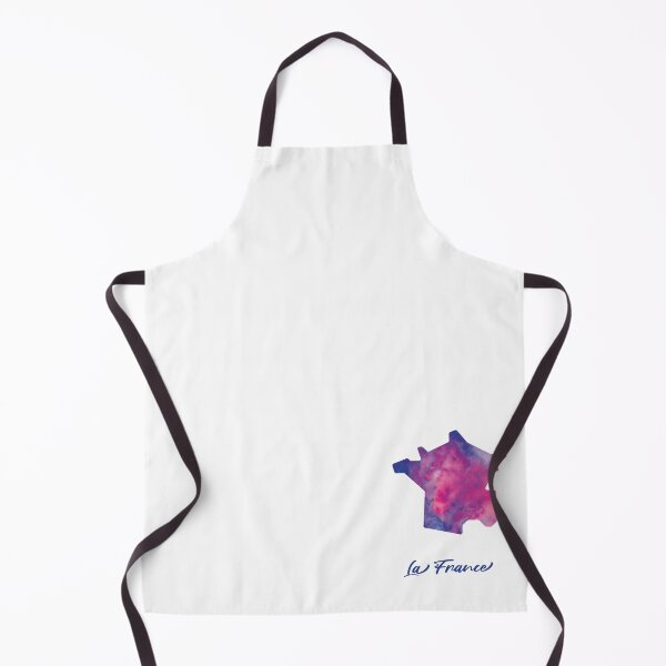 Item preview, La France Map in Watercolor (Purple, Blue and Pink) designed and sold by Geometricshow.
