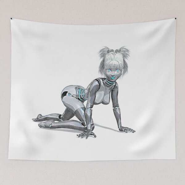 Item preview, Silver Bot Pinup designed and sold by Art By The Coco.