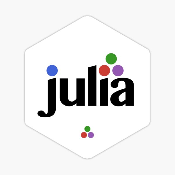 Julia Hex Logo Sticker