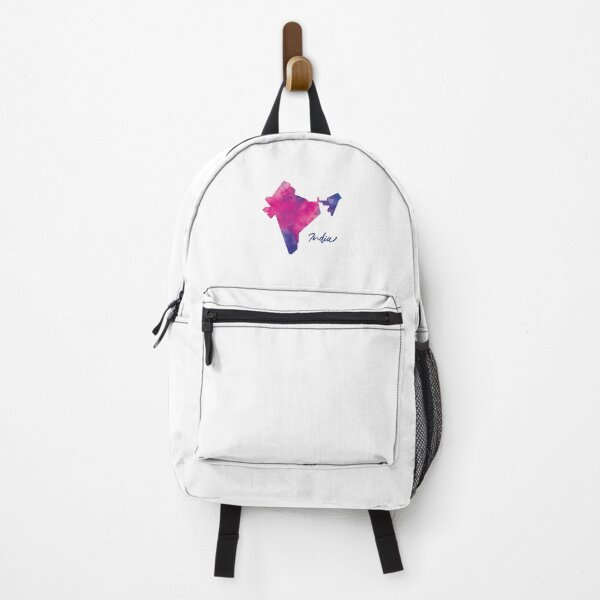 Item preview, India Map in Watercolor (Purple, Blue and Pink) designed and sold by Geometricshow.