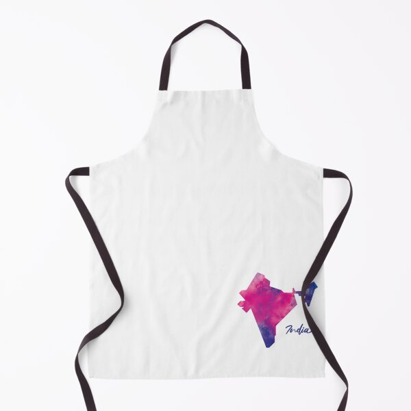 Item preview, India Map in Watercolor (Purple, Blue and Pink) designed and sold by Geometricshow.