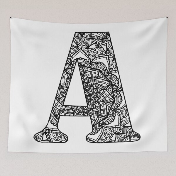 Item preview, Mandala Letter A designed and sold by lizashev.