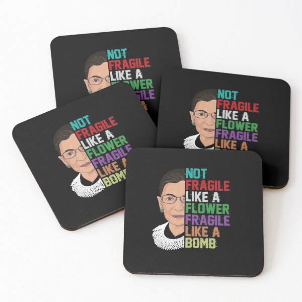 Item preview, Not Fragile Like A Flower But A Bomb Ruth Ginsburg RBG designed and sold by Djoness.