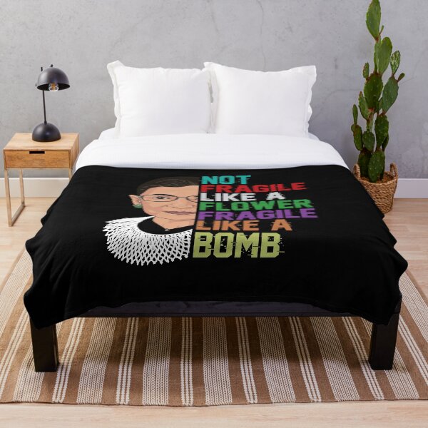 Item preview, No frágil como una flor sino una bomba Ruth Ginsburg RBG designed and sold by Djoness.