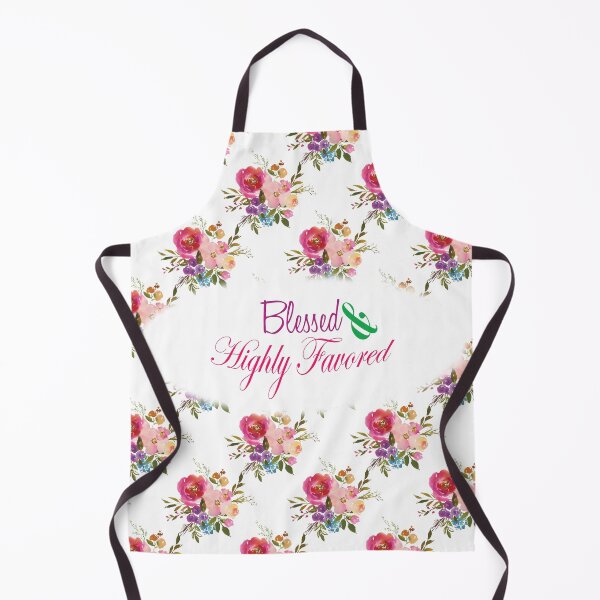 Item preview, Blessed and Highly Favored Floral Watercolor Design designed and sold by GODS4US.