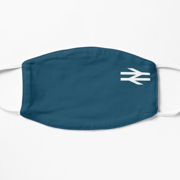 Blue style british rail Flat Mask