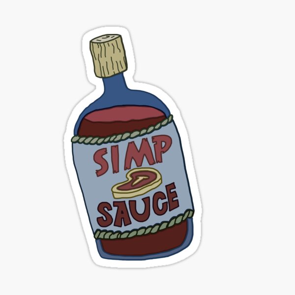 Simp Sauce Sticker