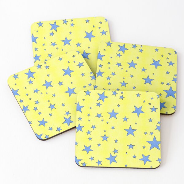 Item preview, Stars - yellow and blue designed and sold by MagickMama.