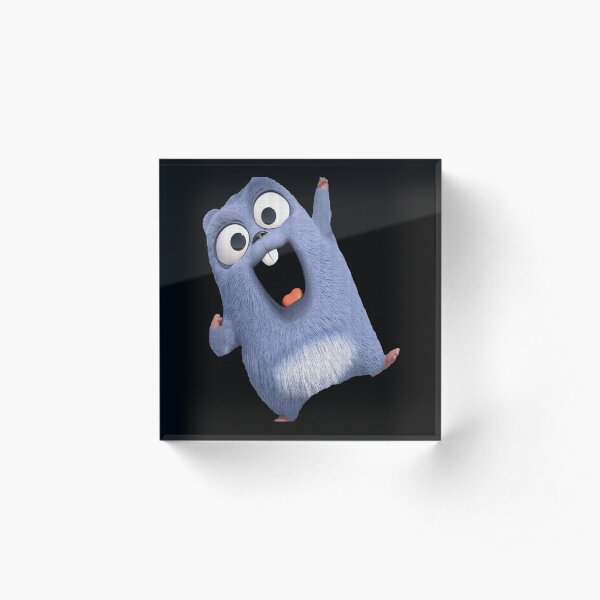 Lemmings Tabodi and Grizzy Acrylic Block