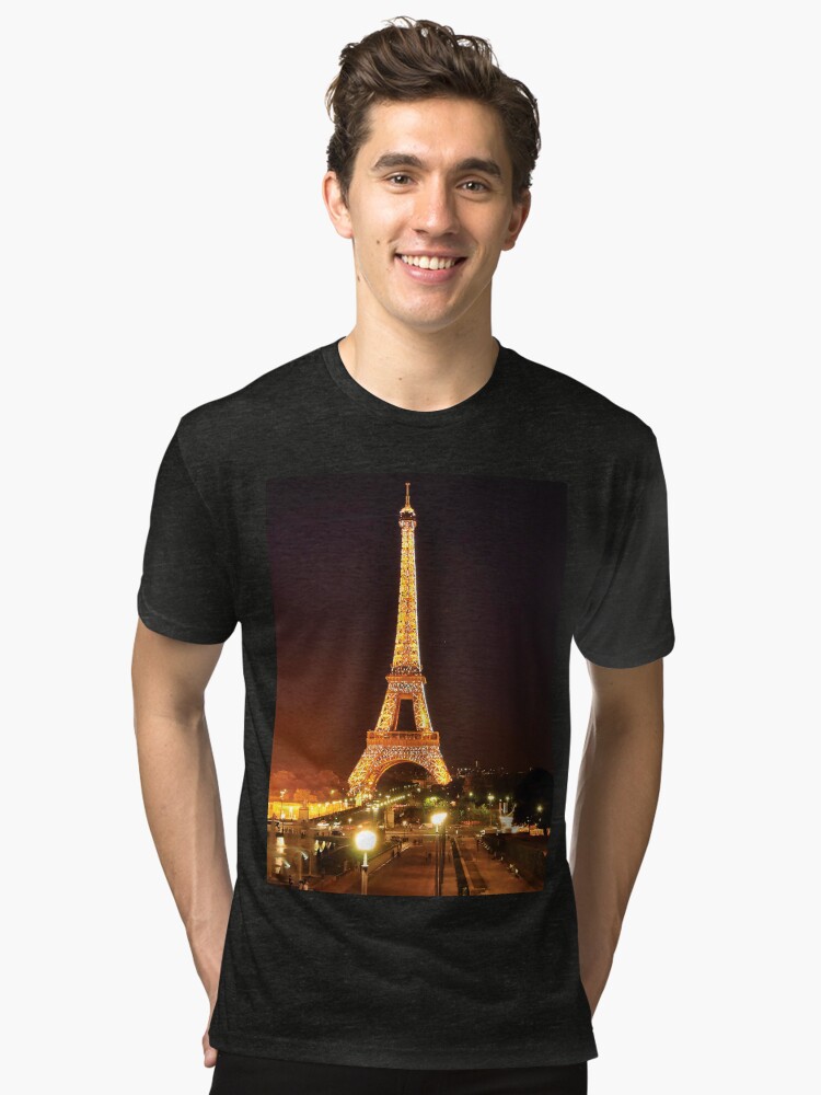 Thumbnail 1 of 6, Tri-blend T-Shirt, Eiffel Tower designed and sold by roggcar.