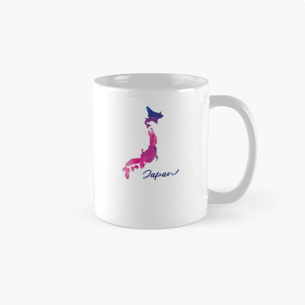 Item preview, Japan Map in Watercolor (Purple, Blue and Pink) designed and sold by Geometricshow.