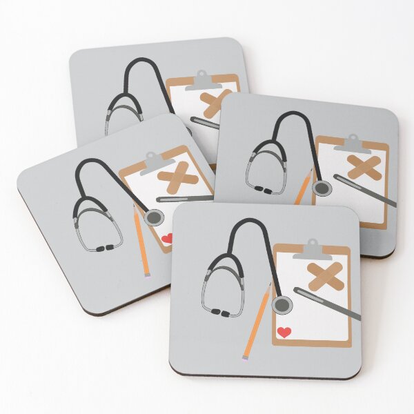 Item preview, nurse, school nurse back to school fun supplies with grey background designed and sold by Ella's  Doodles And Designs.