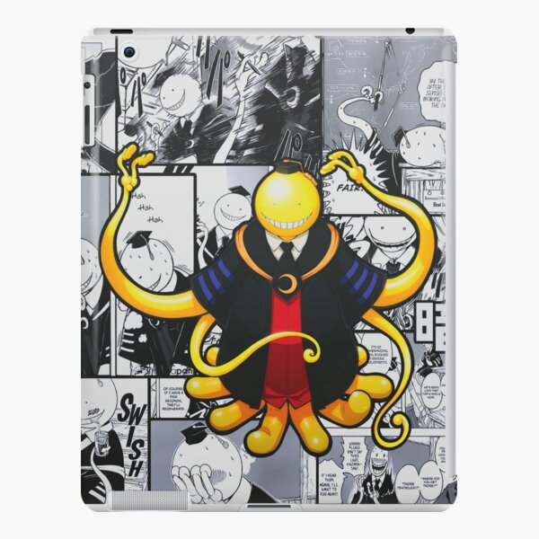 Assassination classroom Koro Sensei newspaper old page Coque rigide iPad