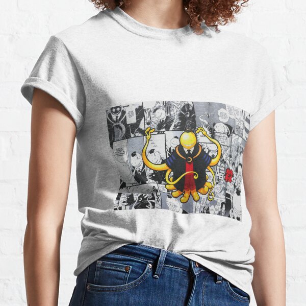 Assassination classroom Koro Sensei newspaper old page T-shirt classique