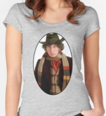 Tom Baker (4th Doctor) Women's Fitted Scoop T-Shirt