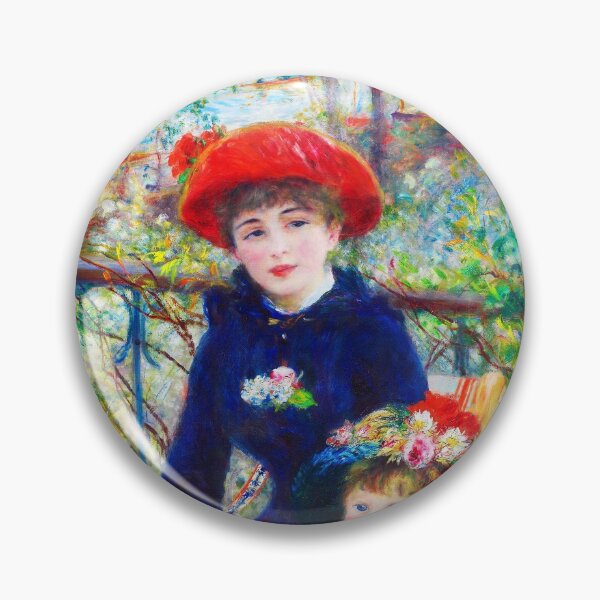 Item preview, Two Sisters On the Terrace - Pierre Auguste Renoir (Color Enhanced) designed and sold by HiPrincess.