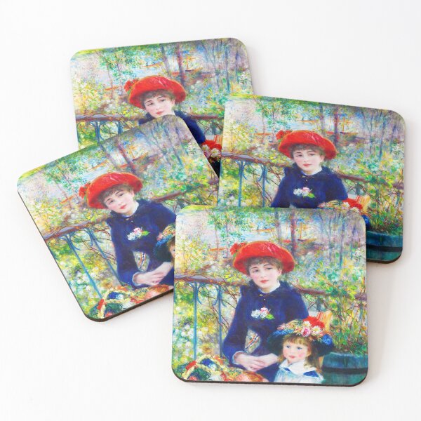 Item preview, Two Sisters On the Terrace - Pierre Auguste Renoir (Color Enhanced) designed and sold by HiPrincess.