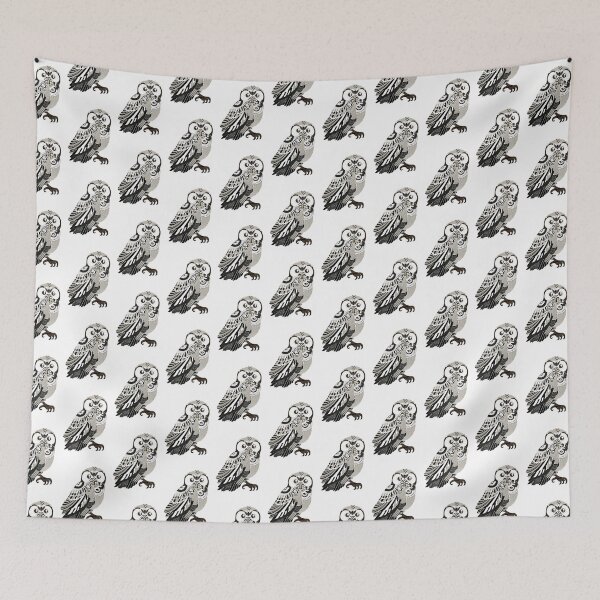Item preview, Owl graphic illustration designed and sold by Elobibie.