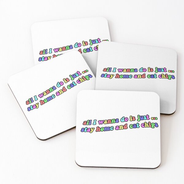 Item preview, All I wanna do is stay home and eat chips quote designed and sold by Ellamcf22.