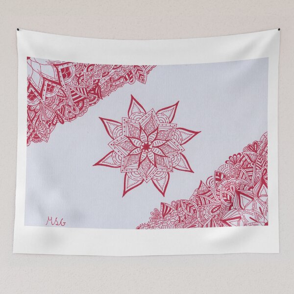 Item preview, Cherry Red Border Mandala designed and sold by MarisaGoncalves.