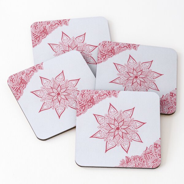 Item preview, Cherry Red Border Mandala designed and sold by MarisaGoncalves.
